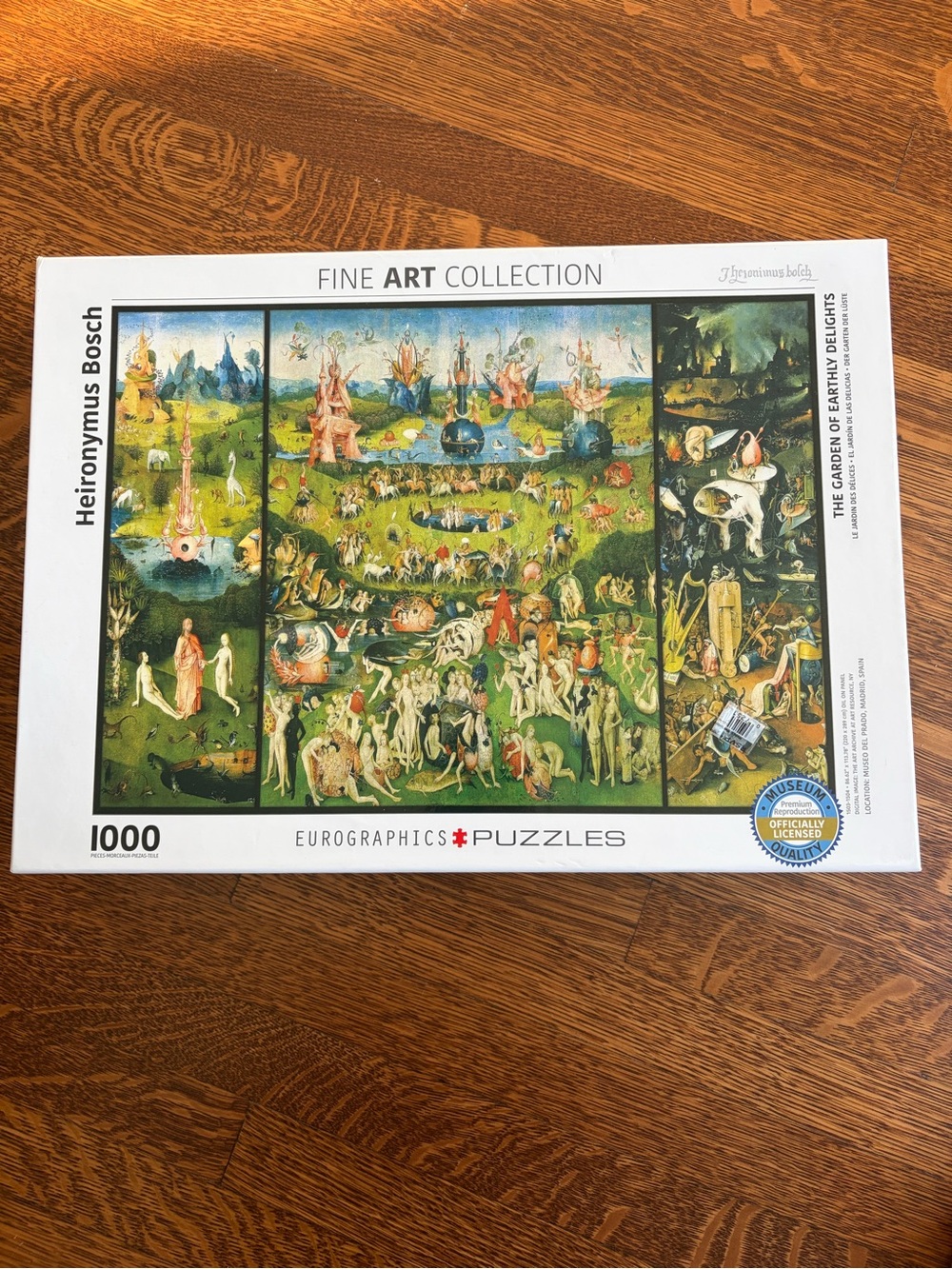 EuroGraphics Fine Art 1000-Piece Puzzle - Hieronymus Bosch The Garden